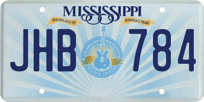 MS license plate JHB784