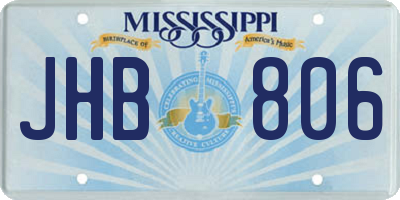 MS license plate JHB806