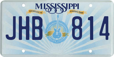 MS license plate JHB814