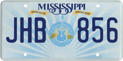 MS license plate JHB856