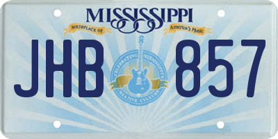 MS license plate JHB857