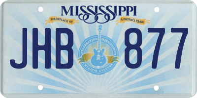 MS license plate JHB877