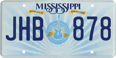 MS license plate JHB878