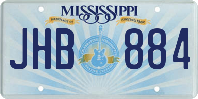 MS license plate JHB884