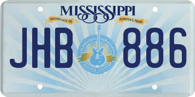 MS license plate JHB886