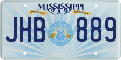 MS license plate JHB889