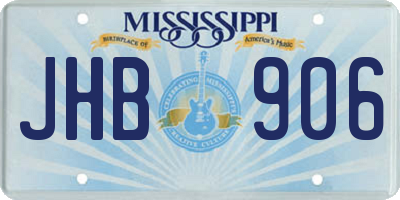 MS license plate JHB906