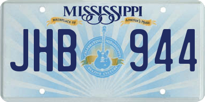 MS license plate JHB944