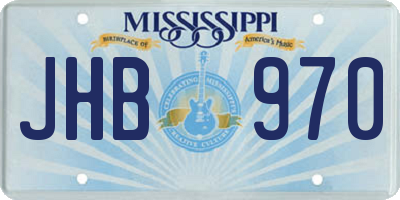 MS license plate JHB970