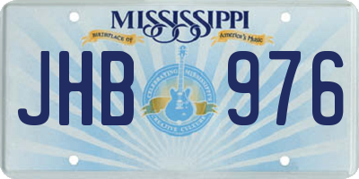 MS license plate JHB976