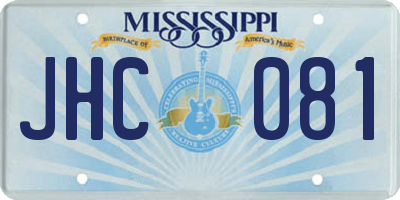 MS license plate JHC081