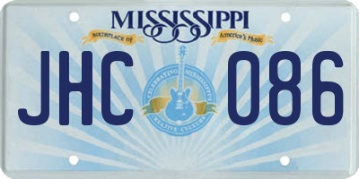 MS license plate JHC086