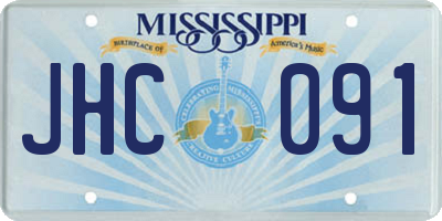 MS license plate JHC091