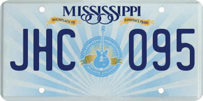 MS license plate JHC095