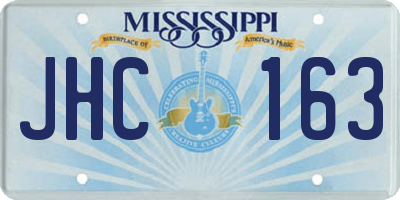 MS license plate JHC163