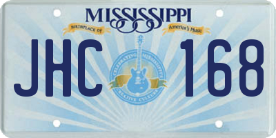 MS license plate JHC168