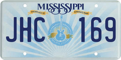 MS license plate JHC169