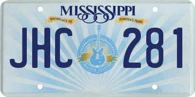 MS license plate JHC281