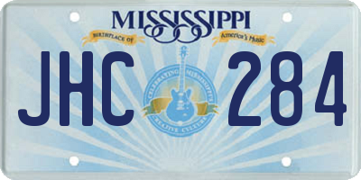 MS license plate JHC284