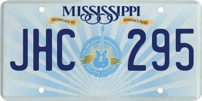 MS license plate JHC295