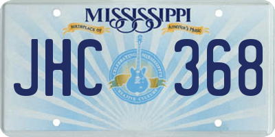 MS license plate JHC368