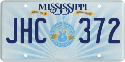 MS license plate JHC372