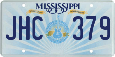 MS license plate JHC379