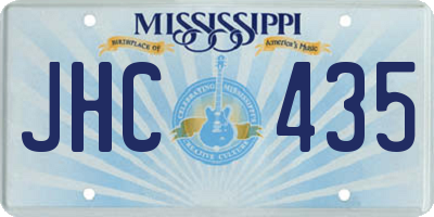 MS license plate JHC435