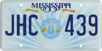 MS license plate JHC439