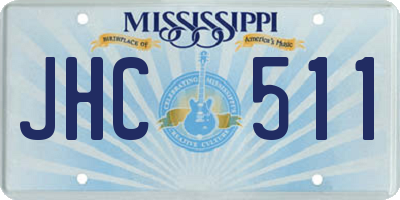 MS license plate JHC511