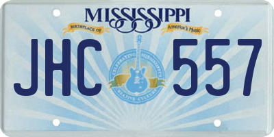 MS license plate JHC557