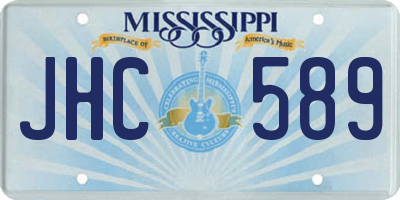 MS license plate JHC589