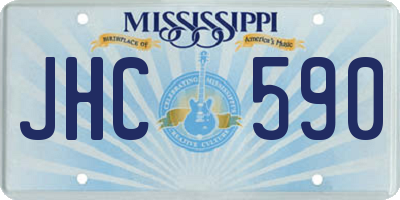 MS license plate JHC590