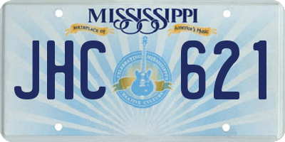MS license plate JHC621