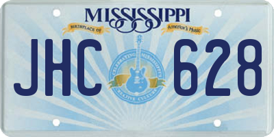MS license plate JHC628