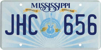 MS license plate JHC656