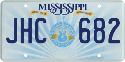 MS license plate JHC682