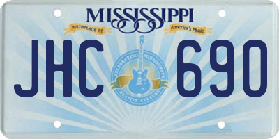 MS license plate JHC690
