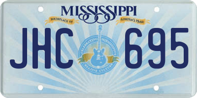 MS license plate JHC695