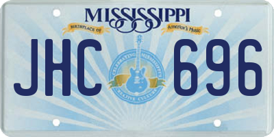 MS license plate JHC696