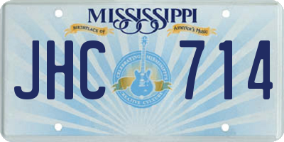 MS license plate JHC714