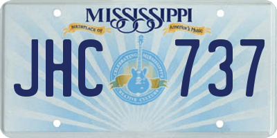 MS license plate JHC737