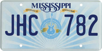 MS license plate JHC782