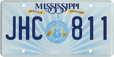 MS license plate JHC811