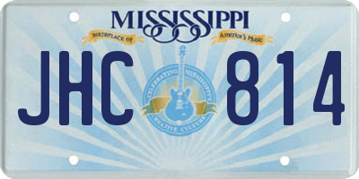 MS license plate JHC814