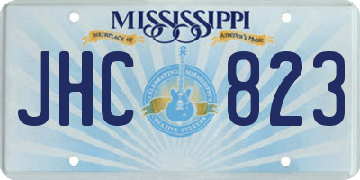 MS license plate JHC823