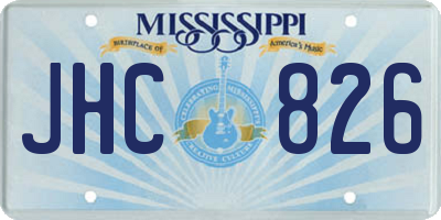 MS license plate JHC826