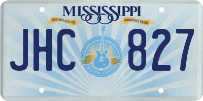 MS license plate JHC827