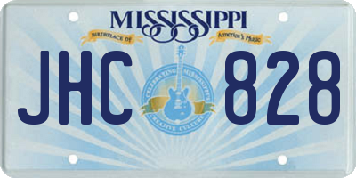 MS license plate JHC828