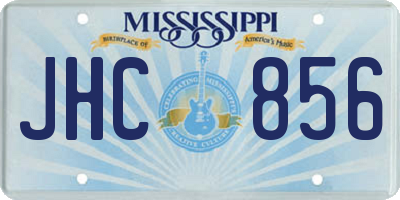 MS license plate JHC856